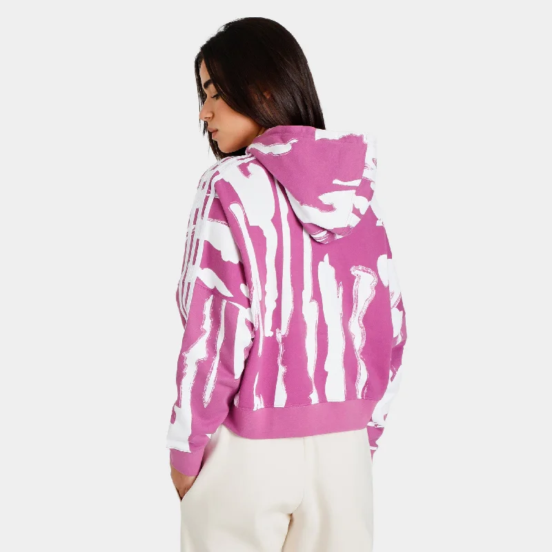 adidas Women's Pullover Hoodie Semi Pulse Lilac / White