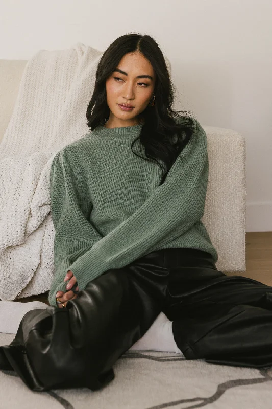 Amber Knit Sweater in Sage