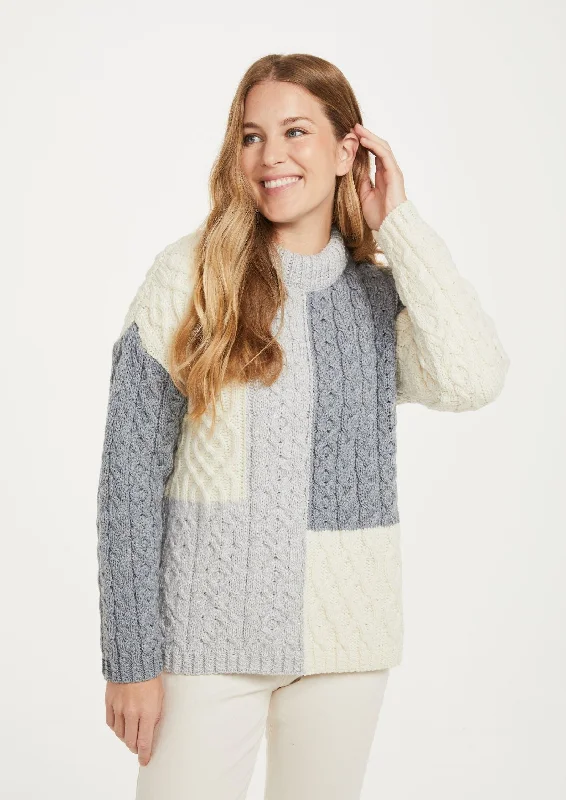 Cobh Aran Patch Sweater