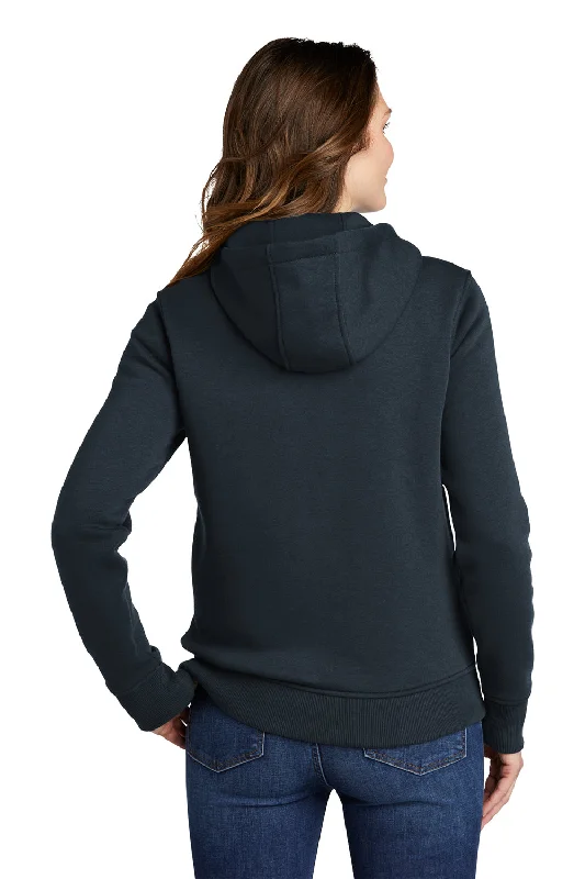 Carhartt Womens Clarksburg Full Zip Hooded Sweatshirt Hoodie - Navy Blue