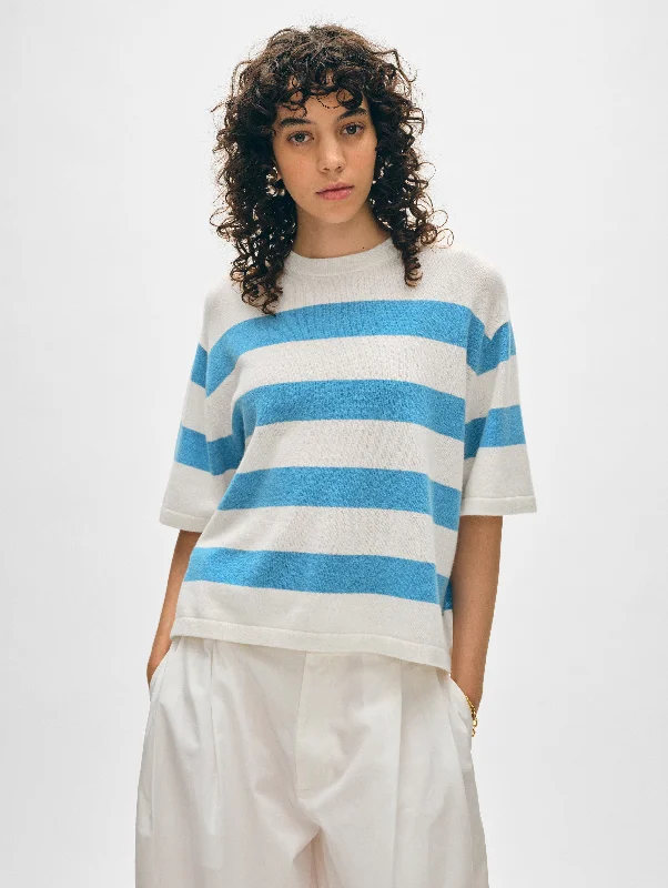 Cashmere Striped Easy Tee