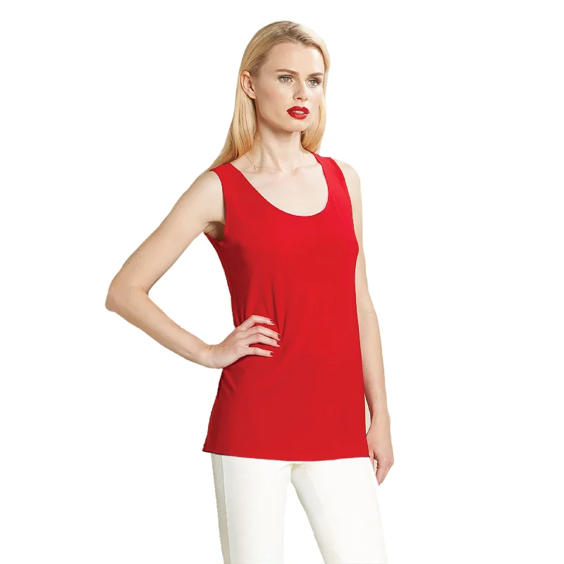 Clara Sunwoo Mid-Length ""Extender"" Tank in Red - TK73-RED - Size XS Only!