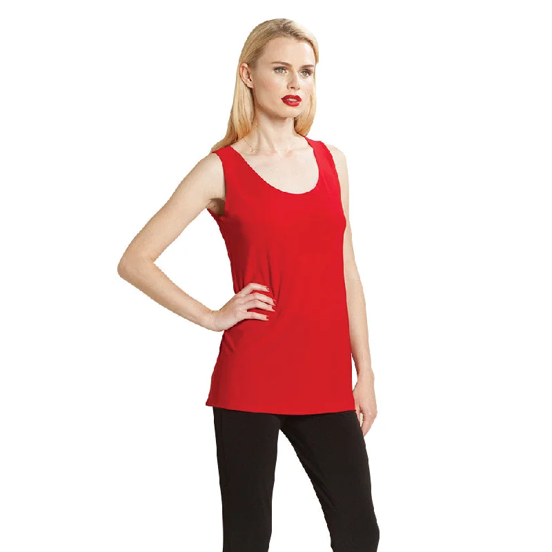 Clara Sunwoo Mid-Length ""Extender"" Tank in Red - TK73-RED - Size XS Only!