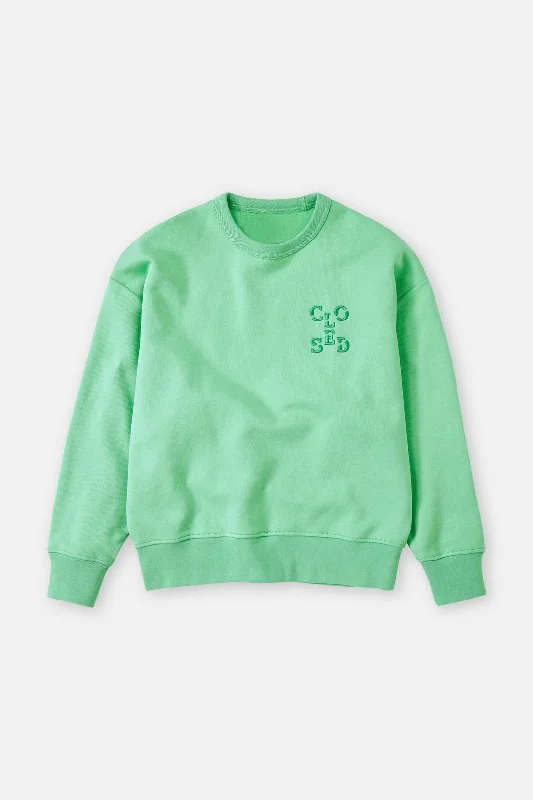 Sweatshi Basic Crewneck C95495-472-em Green-Kick