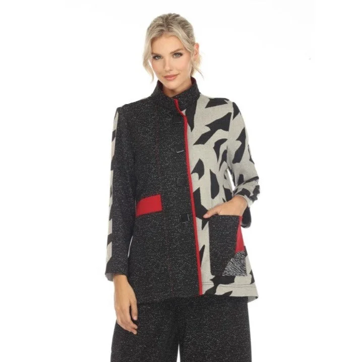 Moonlight Colorblock Animal-Print Pocket Jacket - 3773