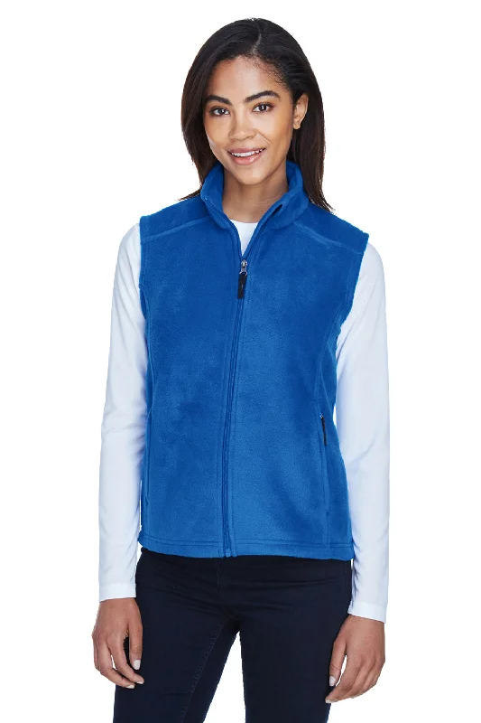 Core 365 Womens Journey Pill Resistant Fleece Full Zip Vest - True Royal Blue