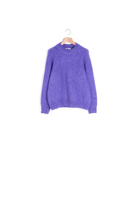 Pull en mohair à col rond