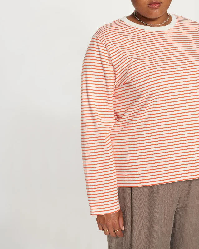 Rana Striped Longsleeve Ecru Red