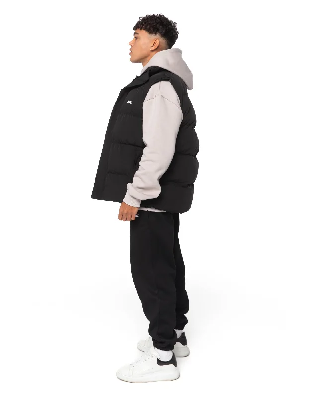 Unisex Puffer Vest - Black