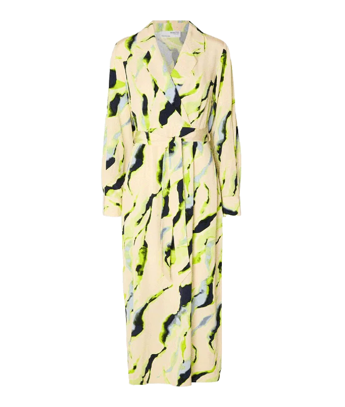 Printed Midi Dress - Multi