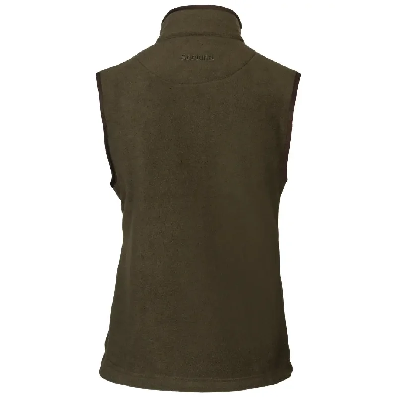 Woodcock Ivy Fleece Waistcoat - Pine Green Melange by Seeland