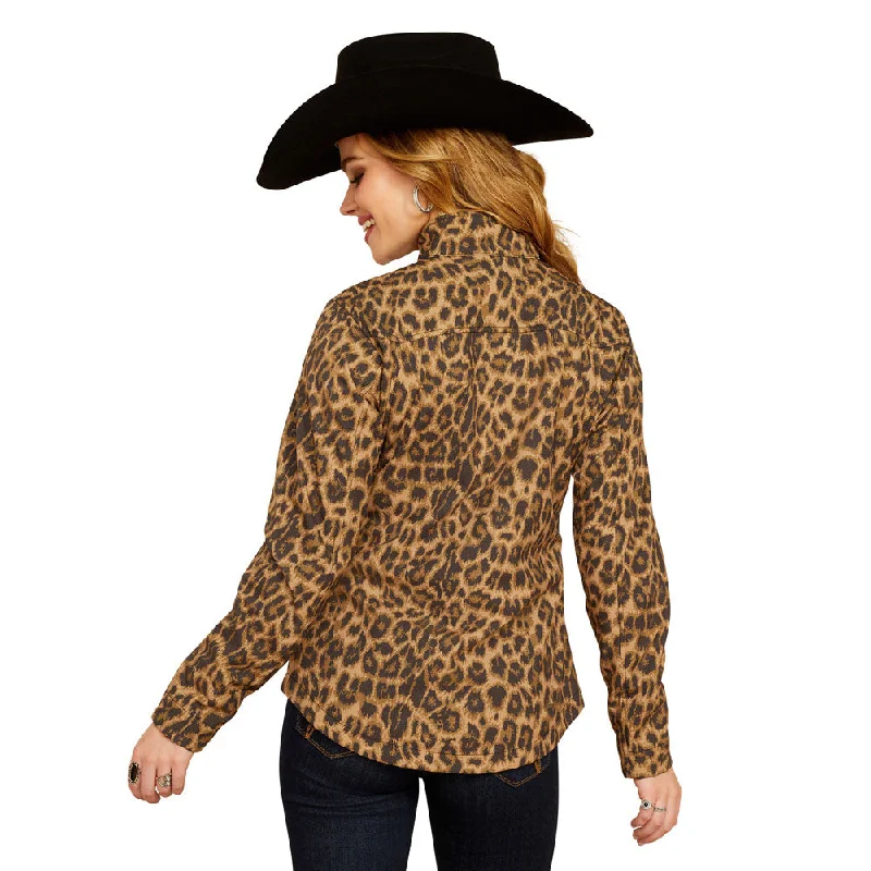 10053013 Ariat Women's New Team Softshell Jacket - Lila Leopard