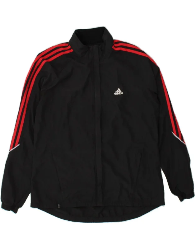 ADIDAS Womens Clima 365 Oversized Tracksuit Top Jacket UK 8 Small  Black