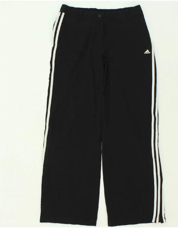 ADIDAS Womens Clima 365 Tracksuit Trousers UK 12 Medium  Black Polyester