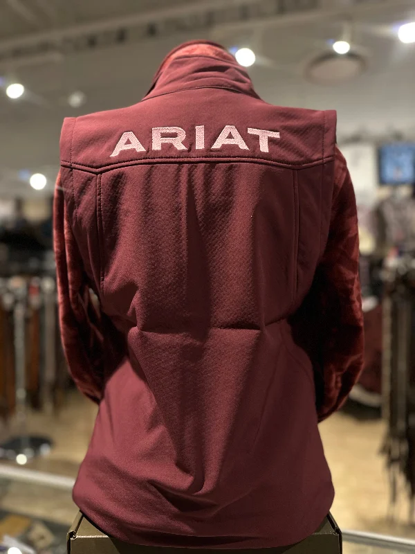 Ariat Women's New Team Soft-shell Vest - Windsor Wine