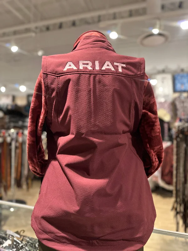 Ariat Women's New Team Soft-shell Vest - Windsor Wine