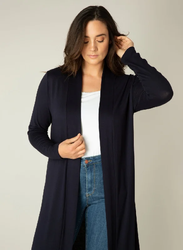 basic cardigan ayla lang in blau