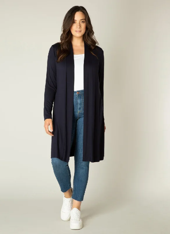 basic cardigan ayla lang in blau