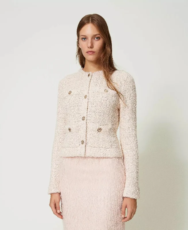 Bouclé Knit Jacket - Cupcake