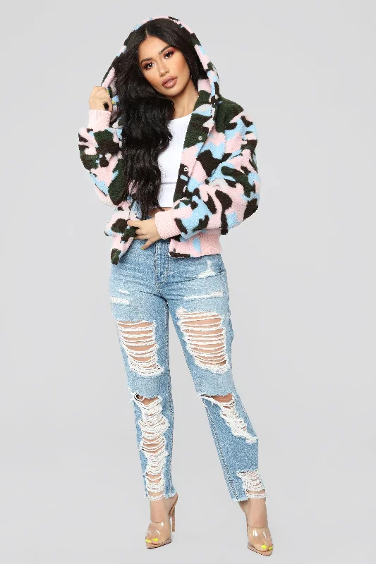 Camo Crush Plush Jacket - Camo