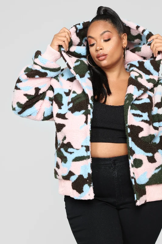 Camo Crush Plush Jacket - Camo