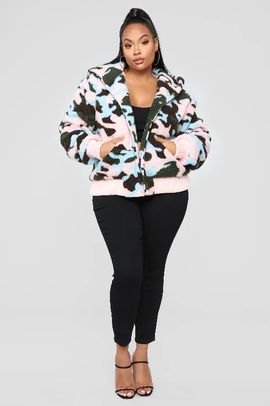 Camo Crush Plush Jacket - Camo