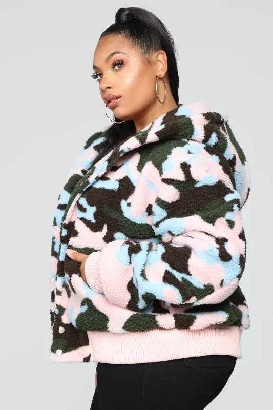 Camo Crush Plush Jacket - Camo