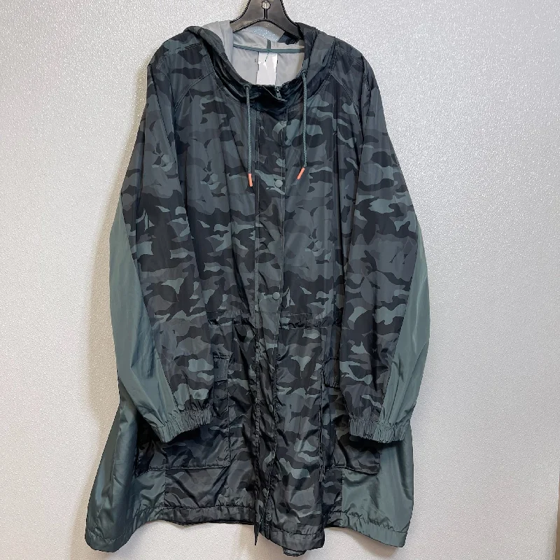 Camoflauge Jacket Windbreaker Lane Bryant O, Size 3x