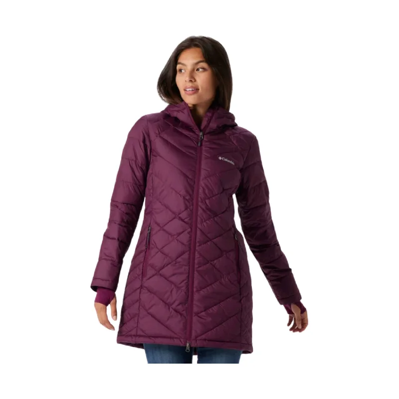 Columbia Women's Heavenly Long Hooded Jacket - Marionberry