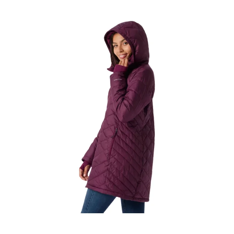 Columbia Women's Heavenly Long Hooded Jacket - Marionberry