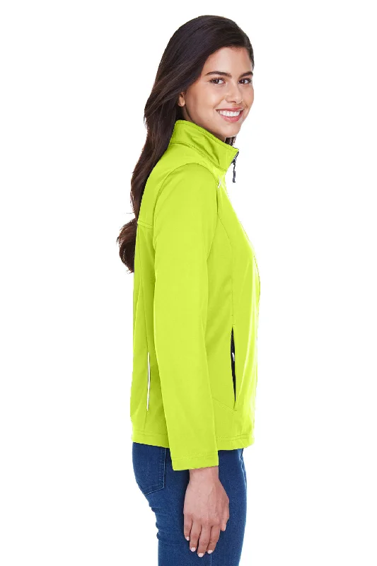 Core 365 Womens Techno Lite Water Resistant Full Zip Jacket - Safety Yellow