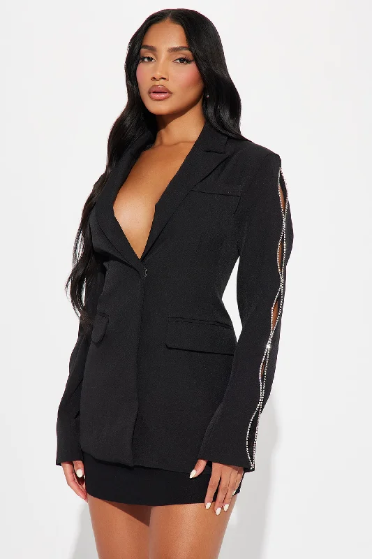 Cut It Out Blazer - Black