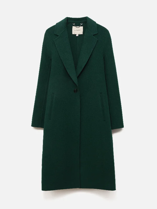 Double Faced Tailored Coat | Green