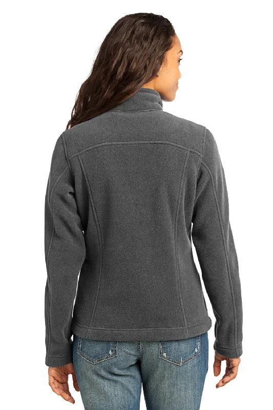 Eddie Bauer Womens Full Zip Fleece Jacket - Steel Grey