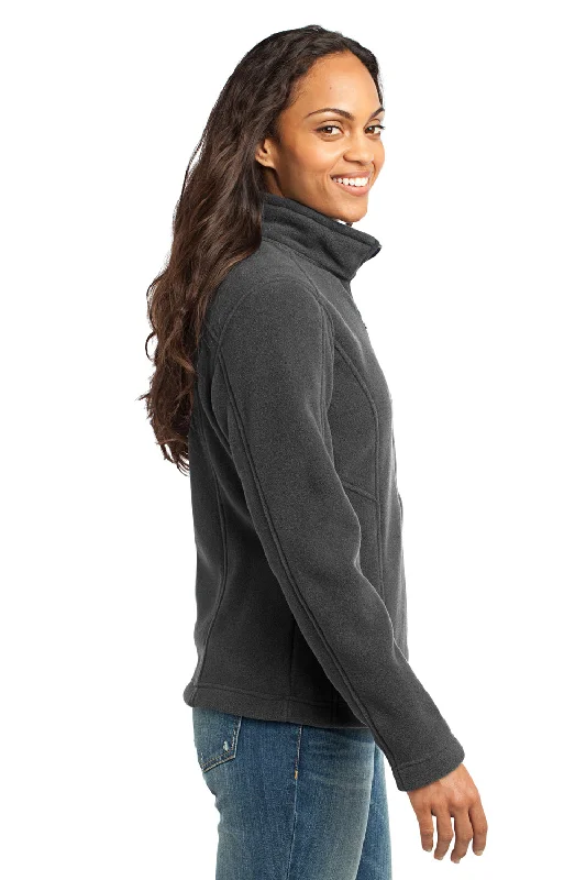 Eddie Bauer Womens Full Zip Fleece Jacket - Steel Grey