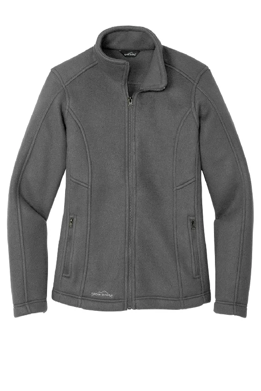 Eddie Bauer Womens Full Zip Fleece Jacket - Steel Grey