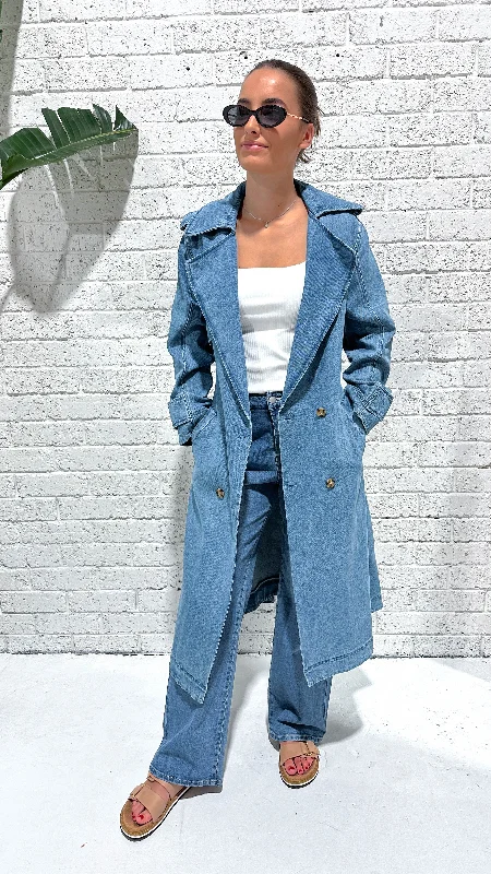 Elsie Denim Trench