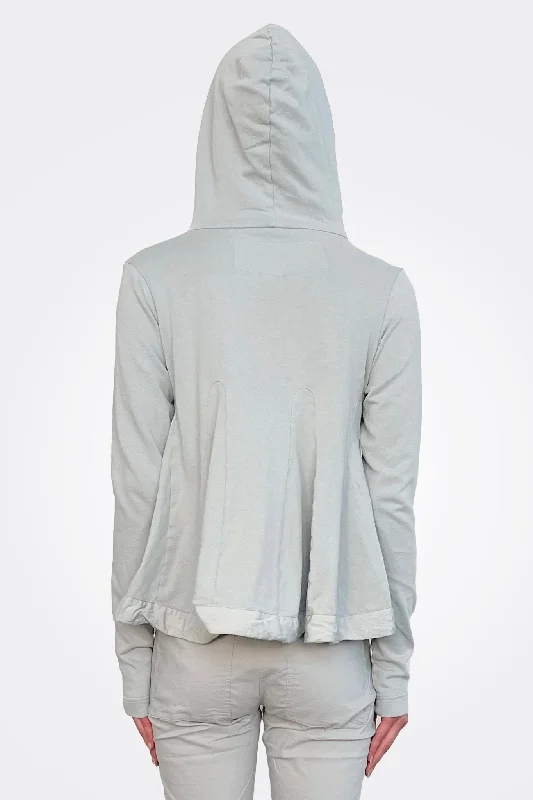 Graphic Zip Hooded Jacket - Grey