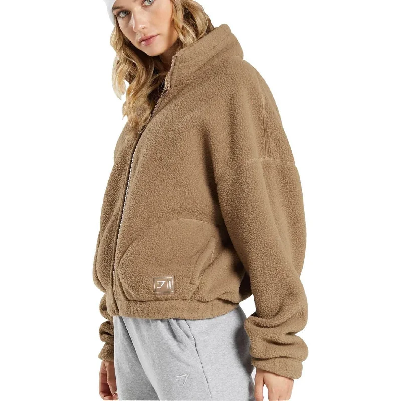 Gymshark Sherpa Womens Jacket - Brown