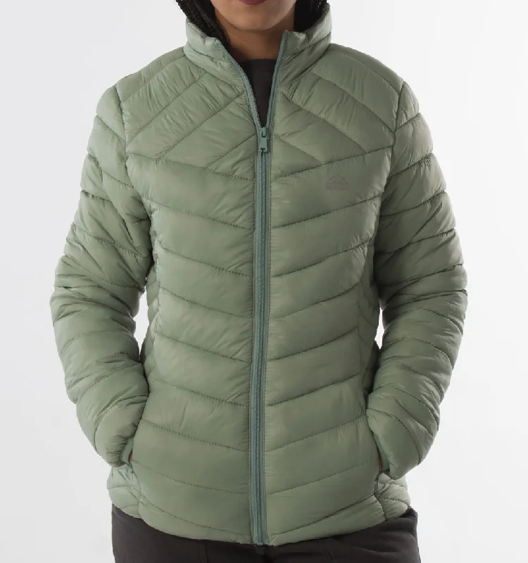 LADIES PUFFER JACKET – SAGE