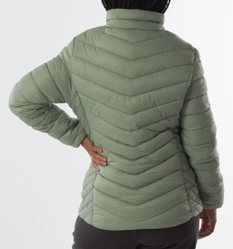 LADIES PUFFER JACKET – SAGE