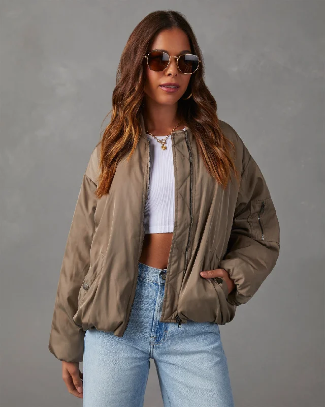 Mckenna Oversized Bomber Jacket