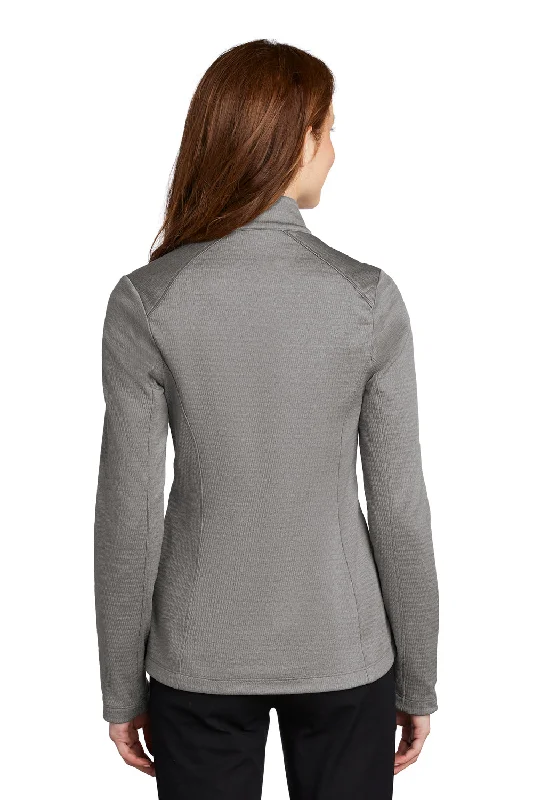 Port Authority Womens Diamond Fleece Full Zip Jacket - Heather Gusty Grey