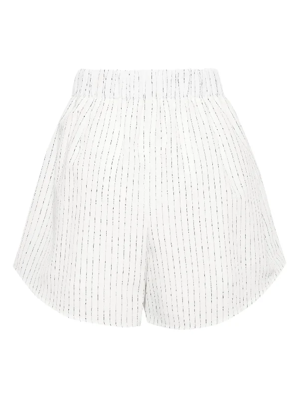 RECTO Women Nep Stripe Shorts