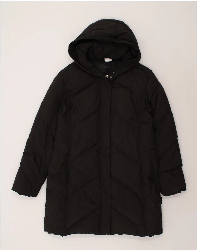 SERGIO TACCHINI Womens Hooded Padded Coat IT 48 XL Black Polyester