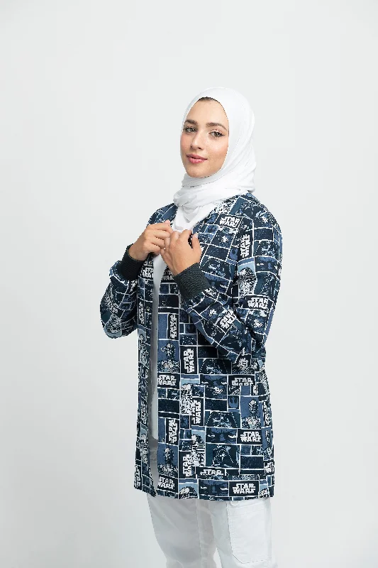 Star Wars Printed Scrub Jacket