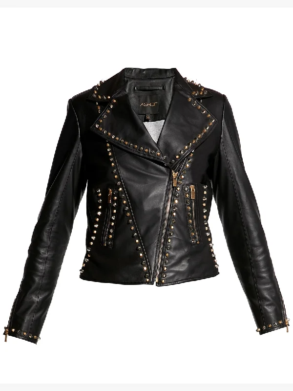 STEVIE UPCYCLED LEATHER JACKET