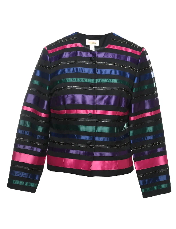 Striped Evening Jacket - M