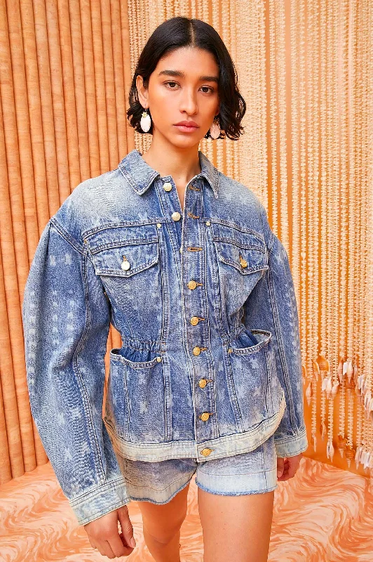 The Odette Jacket in Etched Arashi Wash