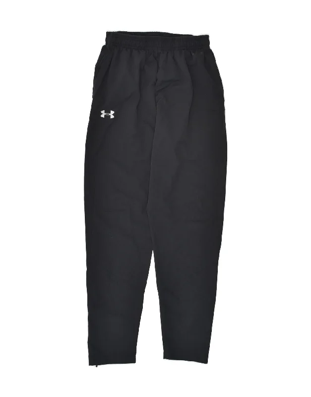 UNDER ARMOUR Womens Heat Gear Tracksuit Trousers UK 12 Medium Black